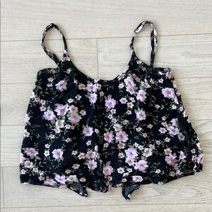 Floral Open Back Tank Top